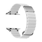 ​​​Apple Watch 7 41mm Kordon Şık Manyetik Tokalı PU Deri Strap Kayış KRD78