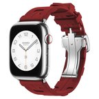 Apple Watch 7 45mm Kordon Sportif Tasarımlı Silikon KRD94