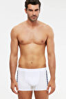 Erkek Beyaz Penye Modal Boxer 6 Lı