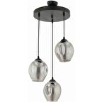 Trendylight Bowling 3 Lü Füme Renkli Sarkıt Avize