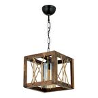 Trendylight Oslo Tekli Ahşap Detaylı Avize