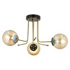 Trendylight Derin 3'Lü Plafonyer Avize - Eskitme Siyah