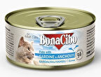 BonaCibo Ezme Sardalya-Hamsili Yetişkin Yaş Kedi Maması 85gr