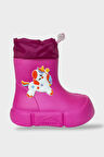 Çocuk Kışlık Su Geçirmez Yağmur Botu FUŞYA