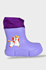 Çocuk Kışlık Su Geçirmez Yağmur Botu LİLA - MOR