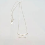 Uretti - BURCU 7427 - İkizler Burcu Gümüş Kolye - Gümüş