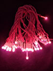 10 Metre Led Işık 220Volt Dekor Ledi - Yılbaşı ağacı ledi - Sabit Yanabilen PEMBE RENK