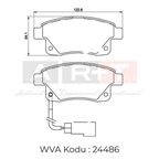 ART ARKA - İKAZ KABLOLU BALATA FORD TRANSİT V347 (06-) TRANSİT CUSTOM 2.2 (12-) 460M-E