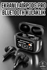 Yeni Nesil Bluetooth Kulaklık Ekranlı Yüksek Ses Kaliteli Uzun Şarj Süreli