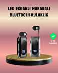 Dijital Göstergeli Bluetooth Kulaklık – Klipsli ve Şık Tasarım
