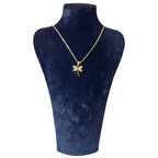 Uretti - Melik 9215 7257 Gold Renk Taş Detaylı Kelebek Model Kolye