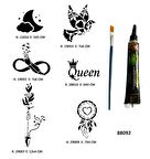 Düş Kapanı Sonsuzluk Hint Kınasıyla Geçici Dövme Yapma Kiti