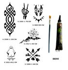 Fantastik Modeller Hint Kınasıyla Geçici Dövme Yapma Kiti