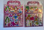 Prenses Giydirme Sticker Yapışkanlı Eğitici Oyuncak 2 Adet Birden Model 2