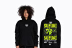 Freeyez Hoodie Suzuki Siyah Sarı Kanguru Cepli Sweat
