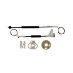 Cam Kriko Tamir Takımı Ön Sol  – 1290 WISCO - Seat Leon 06-13 Arası Uyumlu