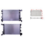 Su Radyatörü Brazing - 95460092 Wisco - Chevrolet Aveo T300 1.2. 1.4 16v 11 Ve Sonrası Uyumlu