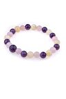 Sertifikalı Ametist, Pembe Kuvars, Sitrin Doğaltaş Bileklik