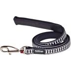 Red Dingo Reflektörlü Kemik Desenli Siyah Uzatma 15mm - Farmapets