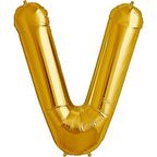 FOLYO BALON V HARF GOLD 102CM