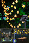Technojet 50 Top Ledli Solar Kristal Bahçe Dekorasyon Aydınlatma Sarı Işık Güneş Enerjili