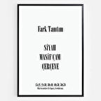 Premium Siyah Masif Çam Çerçeve - 3mm MDF Arkalık - 500 Mikron Kırılmaz Şeffaf PVC Ön Koruma - Şık ve Dayanıklı Duvar Masif Ahşap Çerçevesi