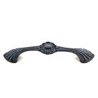 Antika Tarz Dekoratif Pirinç Göz Kapı Kulbu - 21x127 mm, Oksit TdrTr