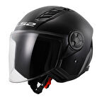 LS2 AIRFLOW 2 SİYAH YARIM KASK