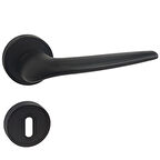 DOĞANLAR RAKET MAT SİYAH ROZETLİ KAPI KOLU TAKIM-Oda Kol