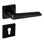 DOĞANLAR PENTA MAT SİYAH ROZETLİ KAPI KOLU TAKIM-Yale Kol