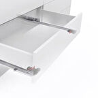 SAMET SLİDEA FRENLİ MANDALLI 400 18 MM ÇEKMECE RAYI KISMİ ACILIM (MANDAL DAHİL)