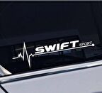 Swift Yan Cam Sticker Oto Kapı Çıkartma Tuning oto 20 cm x 7 cm yazı 481