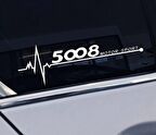 5008 Yan Cam Sticker Oto Kapı Çıkartma Tuning oto 20 cm x 7 cm yazı 368