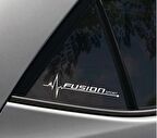 Fusion Yan Cam Sticker Oto Kapı Çıkartma Tuning oto 20 cm x 7 cm yazı 171