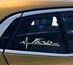 Fiesta Yan Cam Sticker Oto Kapı Çıkartma Tuning oto 20 cm x 7 cm yazı 168