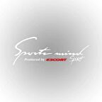 Escort Sports Mind Oto Sticker 30 cm x 11 cm Beyaz yazı 164