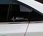 Xsara Yan Cam Sticker Oto Kapı Çıkartma Tuning oto 20 cm x 7 cm yazı 83