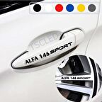 alfa 146 için Kapı Kolu ve Jant Sticker yazı 8