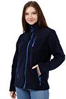 Kadın Polar Tam Fermuarlı Outdoor 3 Cepli Spor Polar Ceket