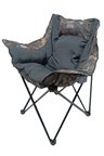 Gray Wolf Comfort Çift Bardaklı Kamp Sandalyesi Orman Desenli Siyah