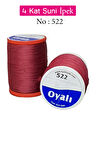 Oyalı 4 Kat Suni İpek İplik İğne Oyası Boncuk İpi Tığ Oyası No:522