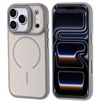 Apple Uyumlu iPhone 17 Pro Kılıf M-safe Şarj Özellikli Kamera Standlı Redclick Notron Kapak