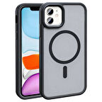 Apple iPhone 11 Kılıf Magsafe Şarj Özellikli Mat Arka Yüzey Redclick Sio Kapak