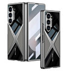 Galaxy Z Fold 6 Kılıf Ultra İnce Kamera Korumalı PC + Deri Arka Yüzey Redclick X-Pro Kapak