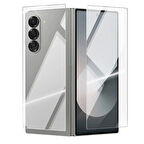 Galaxy Z Flip 6 Redclick Etnaa Kavisli Tam Kalıp 2in1 Cam Ekran Koruyucu