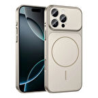 Apple Uyumlu iPhone 15 Pro Max Kılıf Redclick M-Safe Şarj Özellikli Kamera Korumalı Formen Kapak