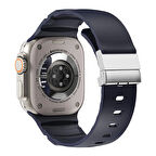 Apple Watch Ultra 49mm Redclick KRD-145 Metal Tokalı Silikon Kordon