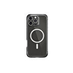 Apple iPhone 16 Pro Kılıf Magsafe Şarj Özellikli Raptic Air Serisi Airbag Tasarımlı Metal Köşelikli Şeffaf Kapak