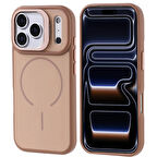 Apple Uyumlu iPhone 17 Pro Kılıf M-safe Şarj Özellikli Kamera Standlı Redclick Notron Kapak