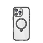 Apple iPhone 16 Pro Kılıf Magsafe Şarj Özellikli Raptic AirJoy Serisi Boncuk Tasarımlı 360 Derece Dönebilen Standlı Kapak